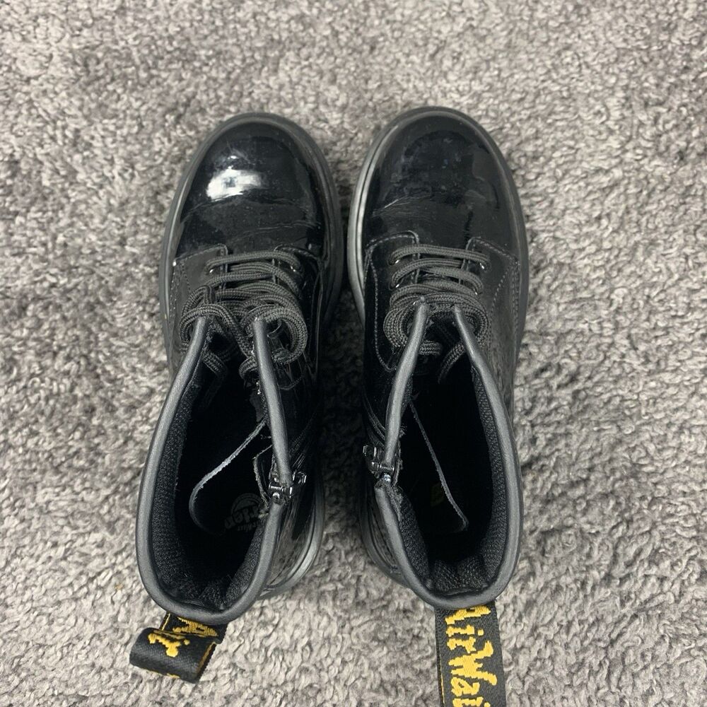 Dr Martens 1460 J Women’s Size 5 Black Classic Leather Side Zip Combat Boots - Picture 5 of 8